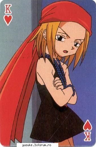 anna e preferata mea din shaman king...imi place mult ei dur si faptul ca stie sa se faca respectata