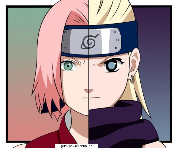 Sakura sau Ino? - asa este si eu o prefer tot pe sakura pentru ca - ~~Naruto~~